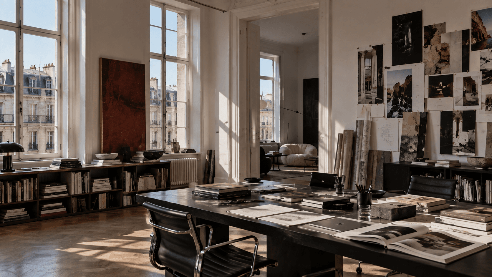 Modern creative studio interior
